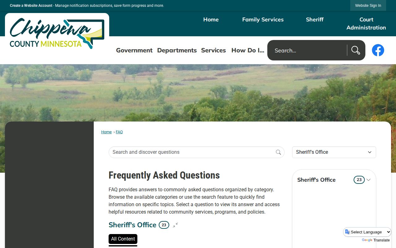 Chippewa County Sheriff report request information